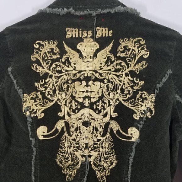 Miss Me Gold Collection Velvet Jacket - Picture 5 of 8